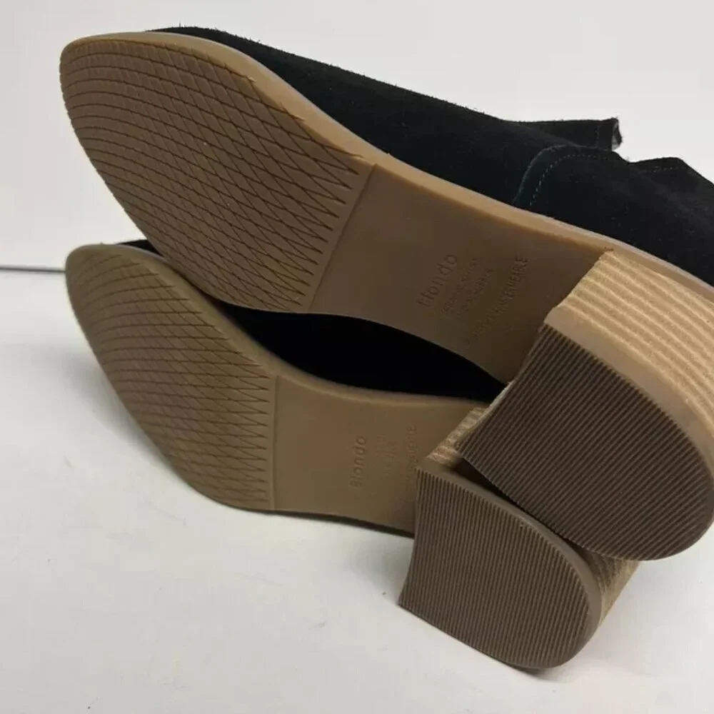 Blondo Women's Ellis Bootie Black Suede Size 8 M
